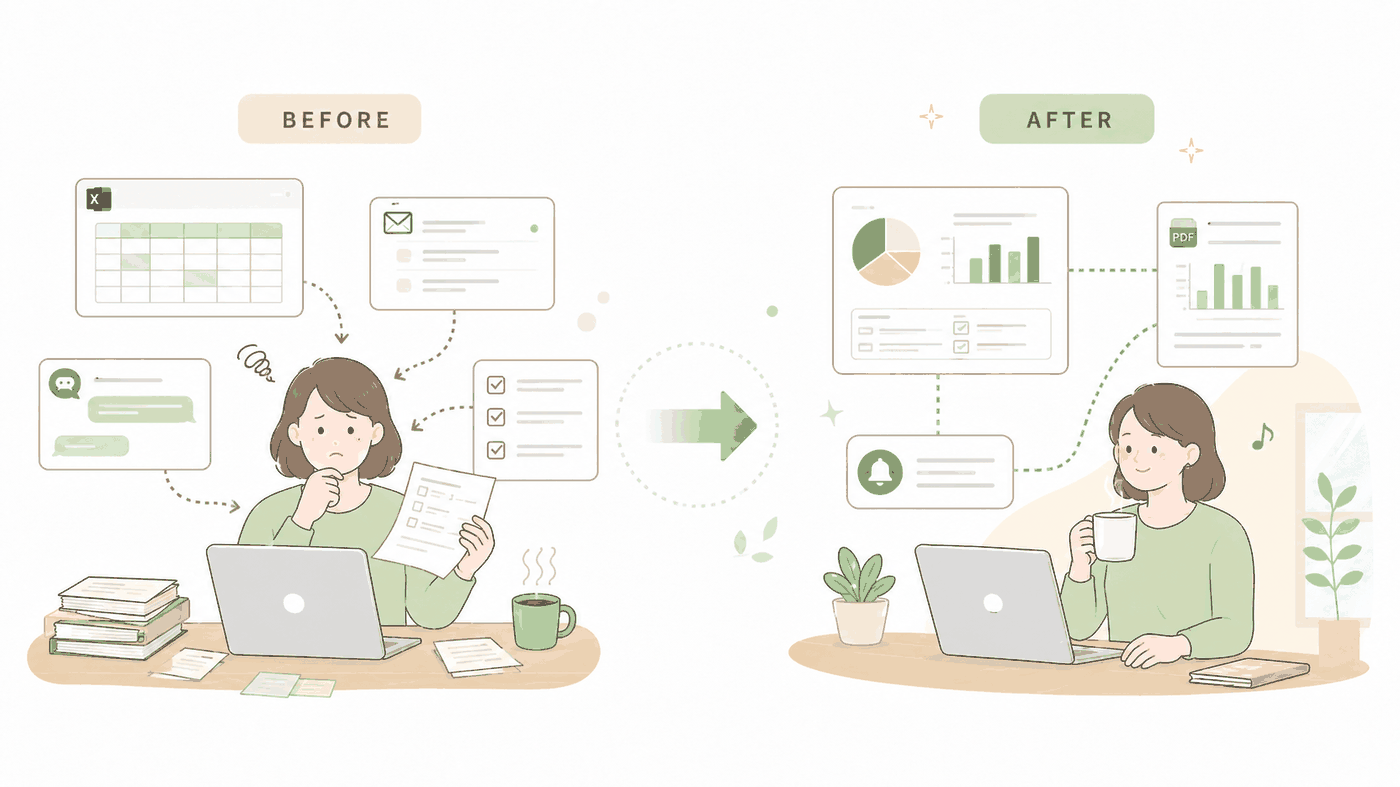 Before / After の図解